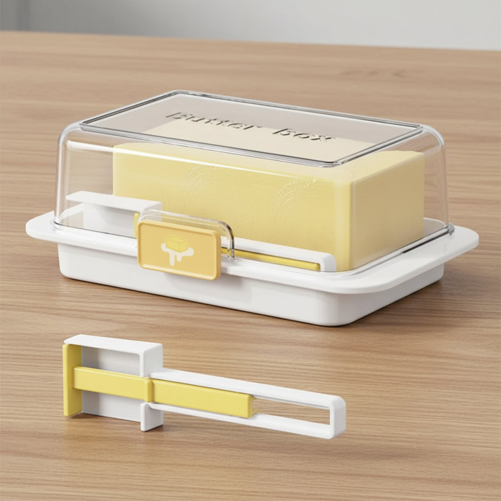 Butter Storage Box with Clear Lid – Fresh-Keeping Cheese & Butter Container