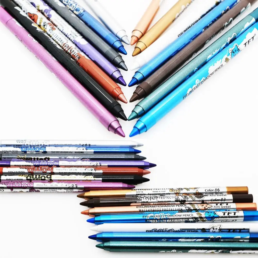 Crayon eyeliner longue tenue Fashion Not Blooming, waterproof, couleur, gel, ombre à paupières