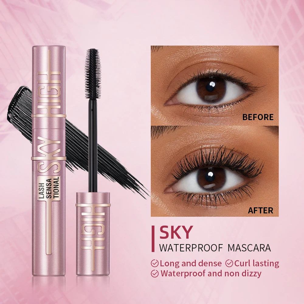 Mascara naturel recourbant longue tenue anti-bavure brosse allongeant cils waterproof séchage rapide