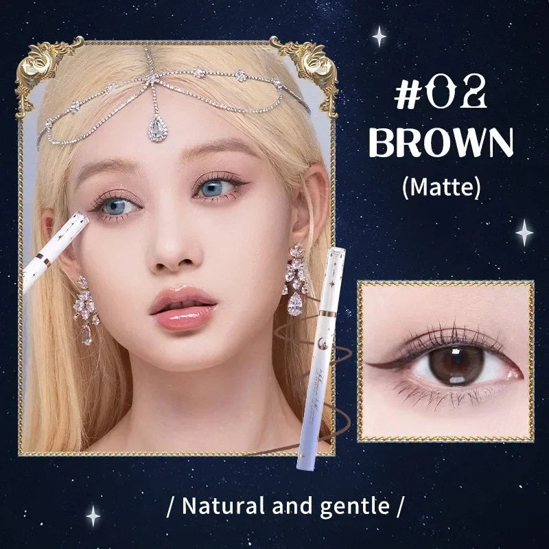 Eyeliner Stylo Imperméable Super Fin Précis Longue Tenue Professionnelle Crayon Eyeliner Liquide pour Femmes