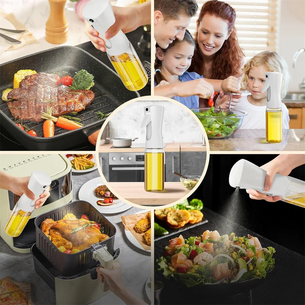 Reusable Olive Oil Sprayer Bottle – Food-Grade Oil & Vinegar Mist Dispenser for Cooking, BBQ & Kitchen Use