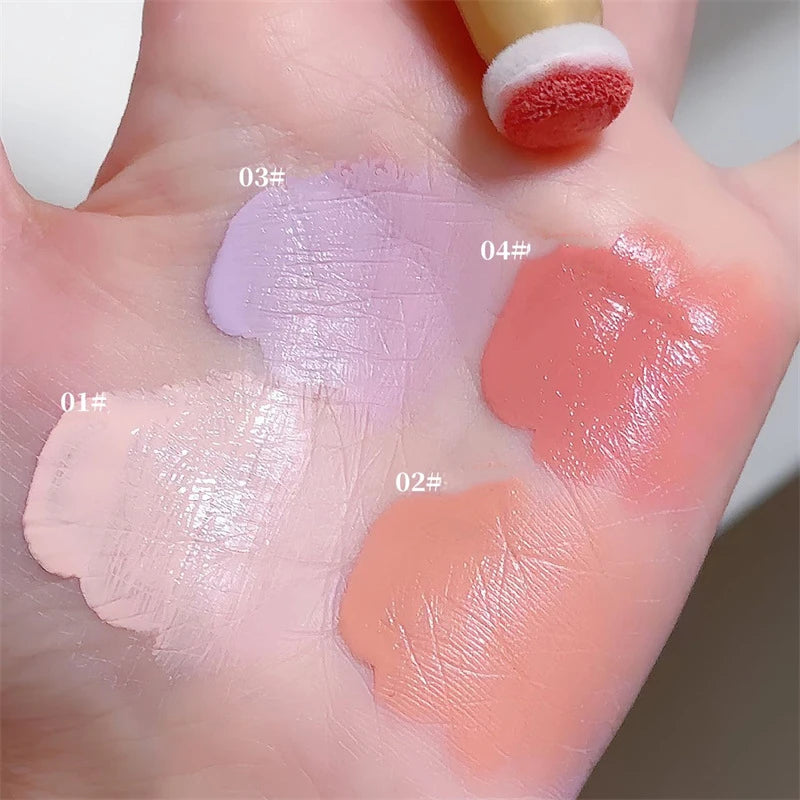 Blush Liquide — Teinte Fraise Lait et Violet, Fini Mat, Pour Shading et Contouring, Illumine le Teint, Maquillage Coréen, Cosmétique pour Femmes