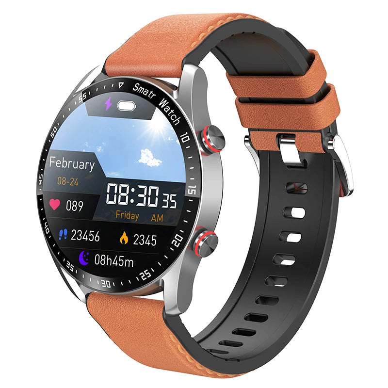 Montre connectée pour hommes et femmes, écran HD, Bluetooth, appel, GPS, moniteur de fréquence cardiaque, étanche IP68, nouveau, 2024