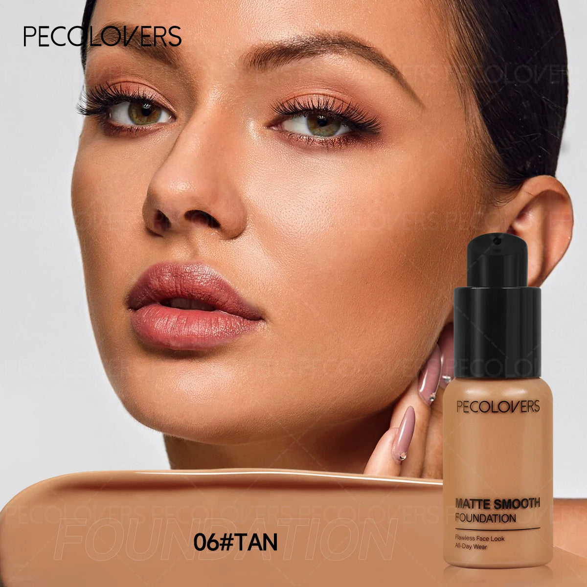 1 Pièce Fond de Teint Visage – Couvrance Totale, Contrôle du Sébum, Waterproof, Longue Tenue, Convient à Tous Types de Peau