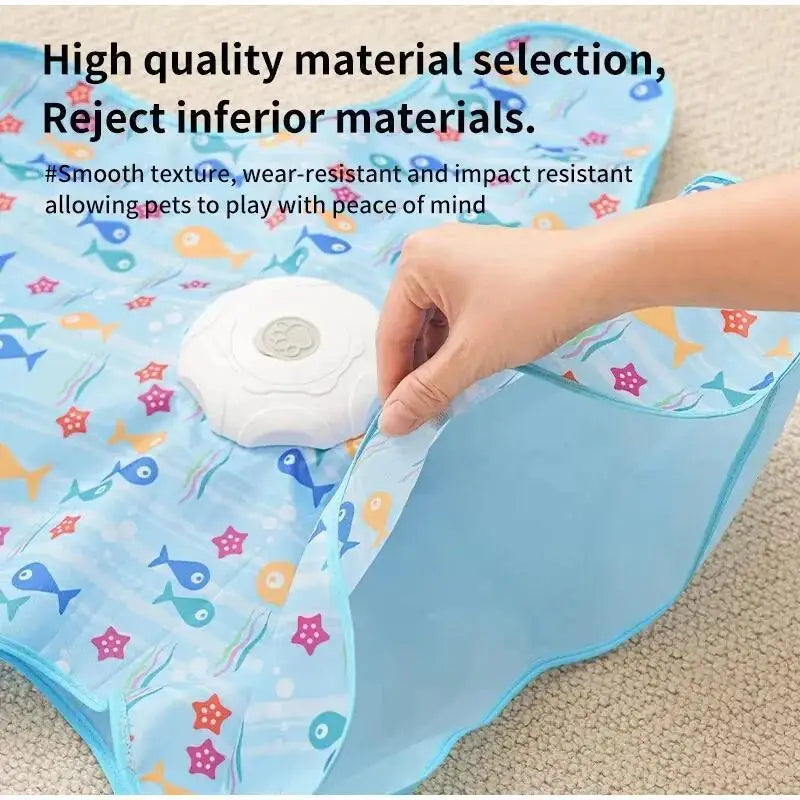 Interactive Hide & Seek Cat Toy with Motion-Activated Squeaky Mouse & Hidden Feathers