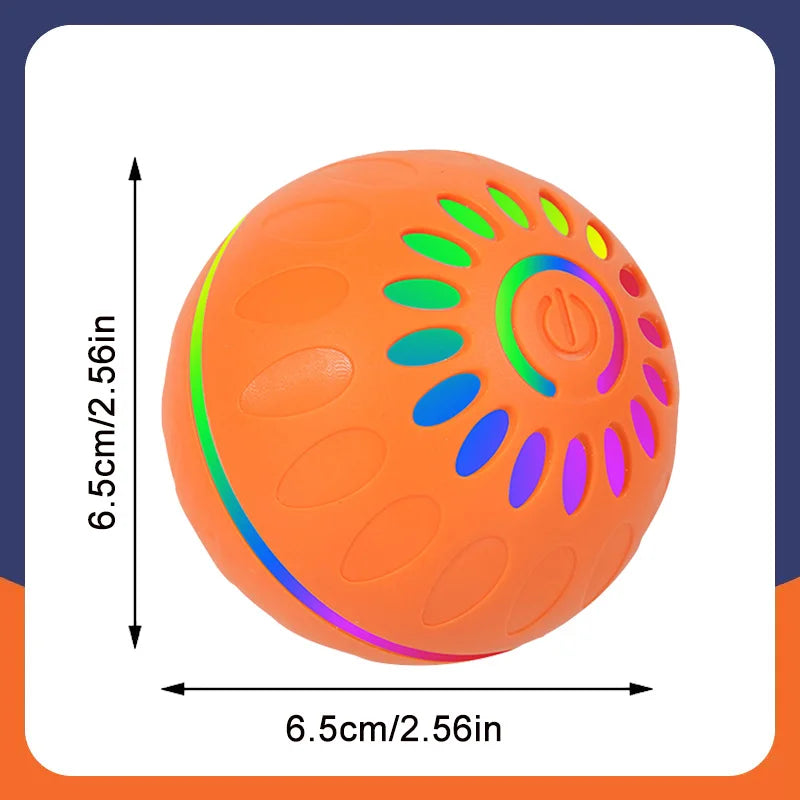 Smart Automatic Rolling Dog Ball – USB Rechargeable Interactive Pet Toy
