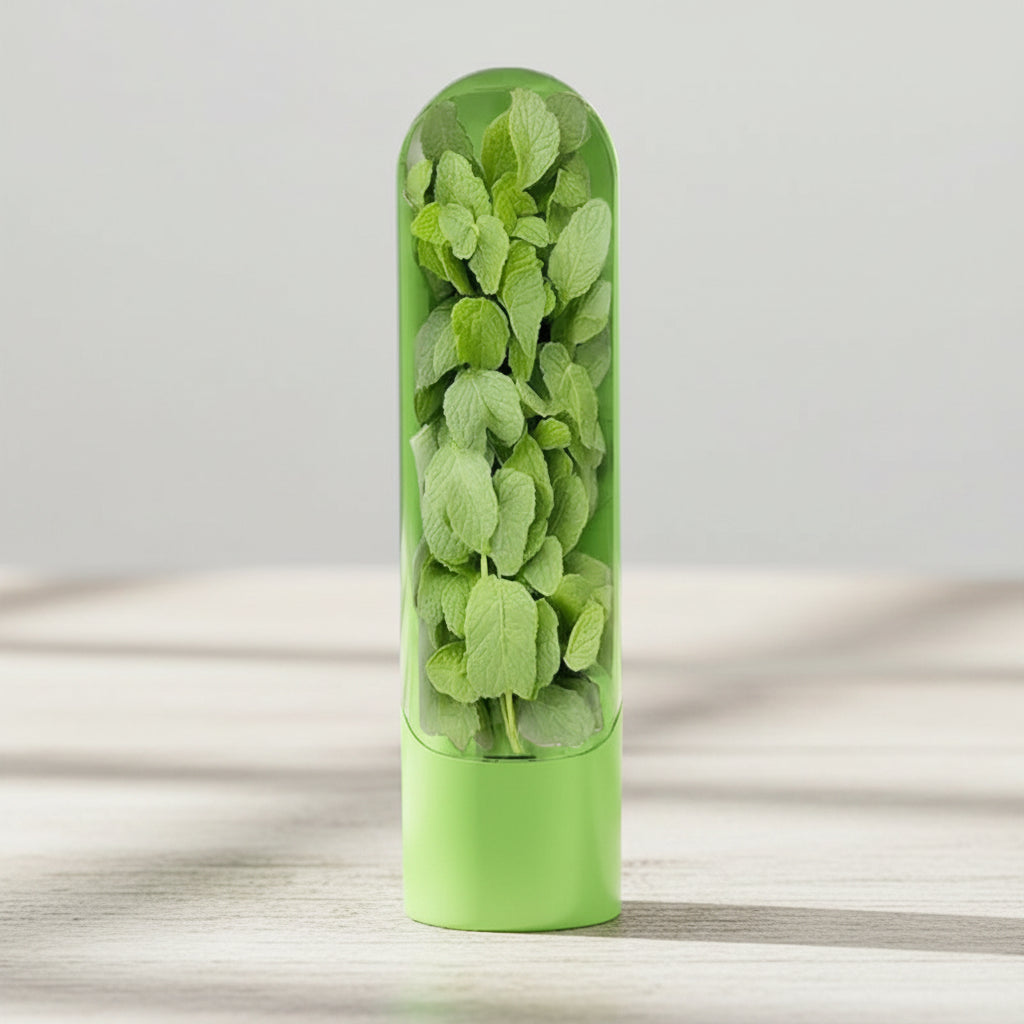 Fresh Herb Keeper Storage Container – Herb & Vegetable Preservation Bottle