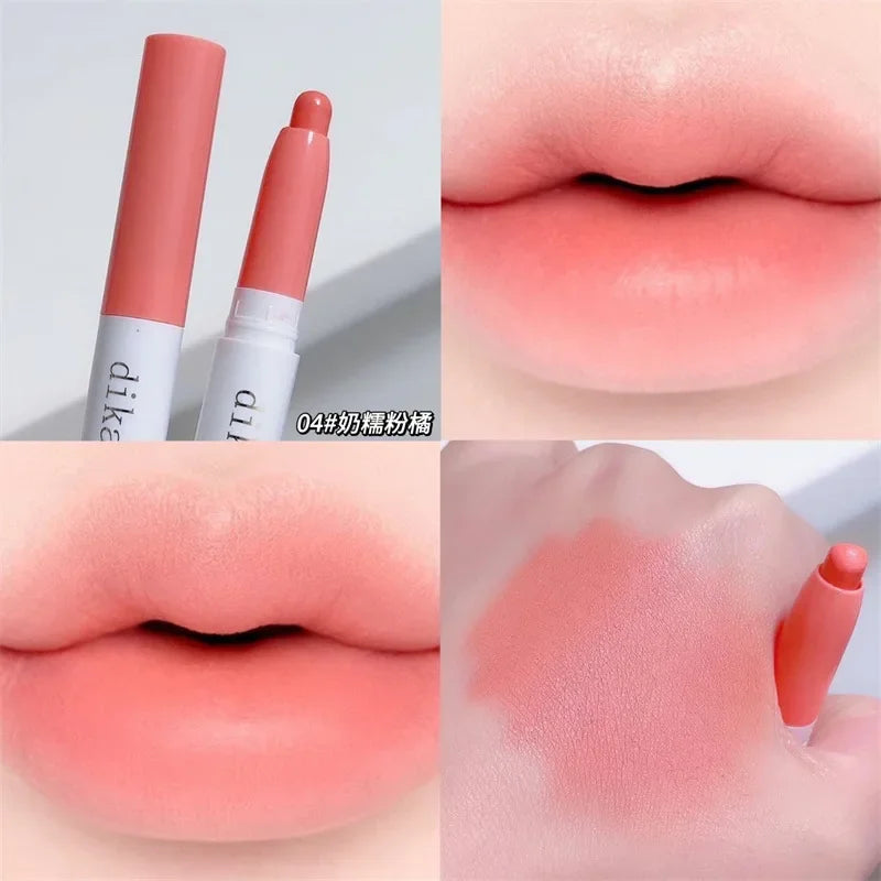 Crayon à Lèvres Mat Waterproof – Nude et Corail Rose, Contour, Longue Tenue, Anti-Transfert, Maquillage des Lèvres