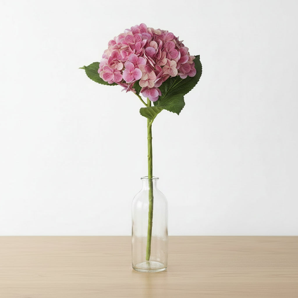Real Touch Artificial Hydrangea Flowers – 3D Latex Bridal Bouquet Décor