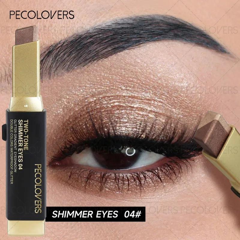 **« Crayon fard à paupières bicolore – Waterproof, longue tenue et naturel »**