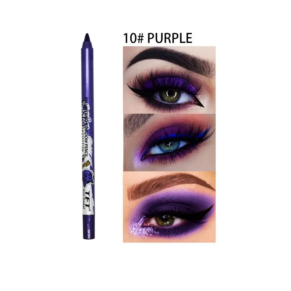 Crayon eyeliner longue tenue Fashion Not Blooming, waterproof, couleur, gel, ombre à paupières