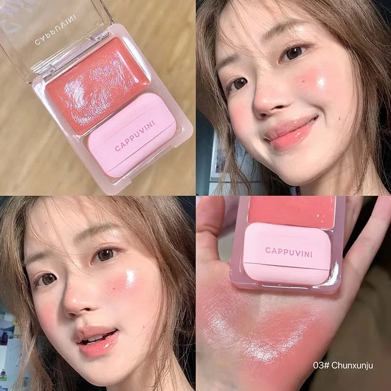 Blush crème – Blush hydratant et uniformément pigmenté, couleur naturelle légèrement éclatante – Teinte rose girly