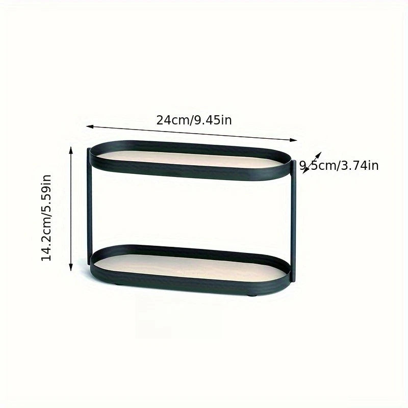 Double-Layer Makeup & Jewelry Organizer