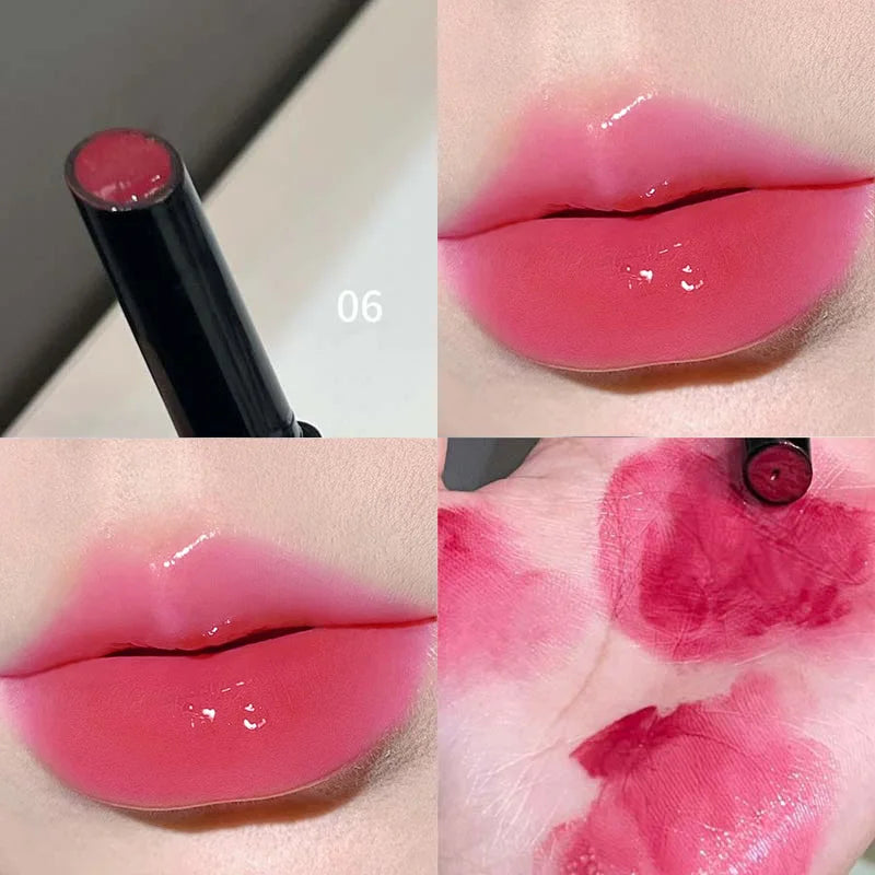 Rouge à lèvres miroir – Texture lisse et riche en pigments | Forme un film sans dessécher ni coller | Hydratant pour des lèvres pulpeuses et éclatantes