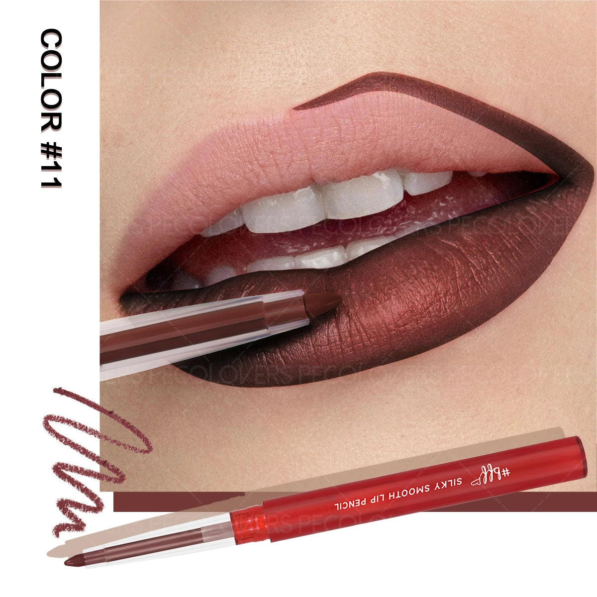 Crayon à Lèvres Mat Nude – Longue Tenue, Waterproof, Fini Brillant, Maquillage des Lèvres