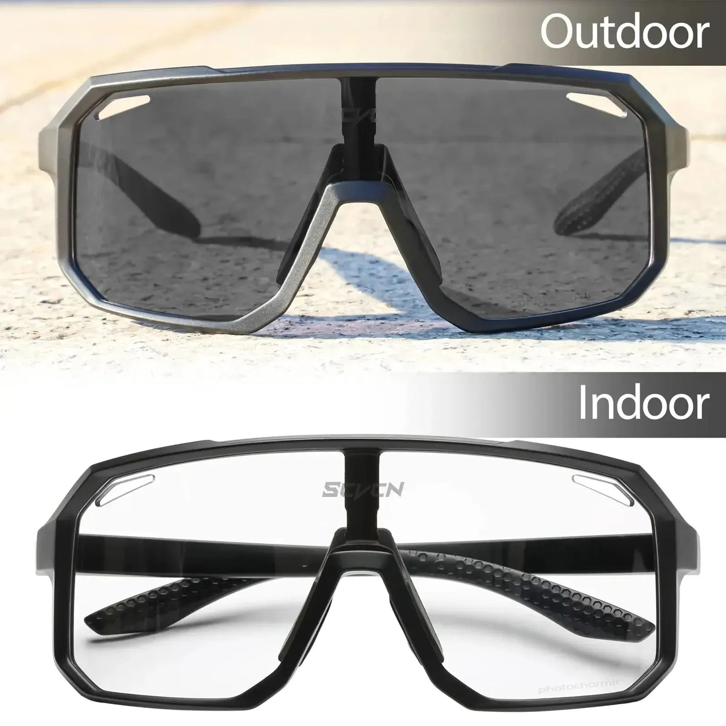 Lunettes de cyclisme – Pour hommes et femmes | Idéales pour VTT, route, vélo et activités outdoor | Lunettes de sport pour randonnée et cyclisme