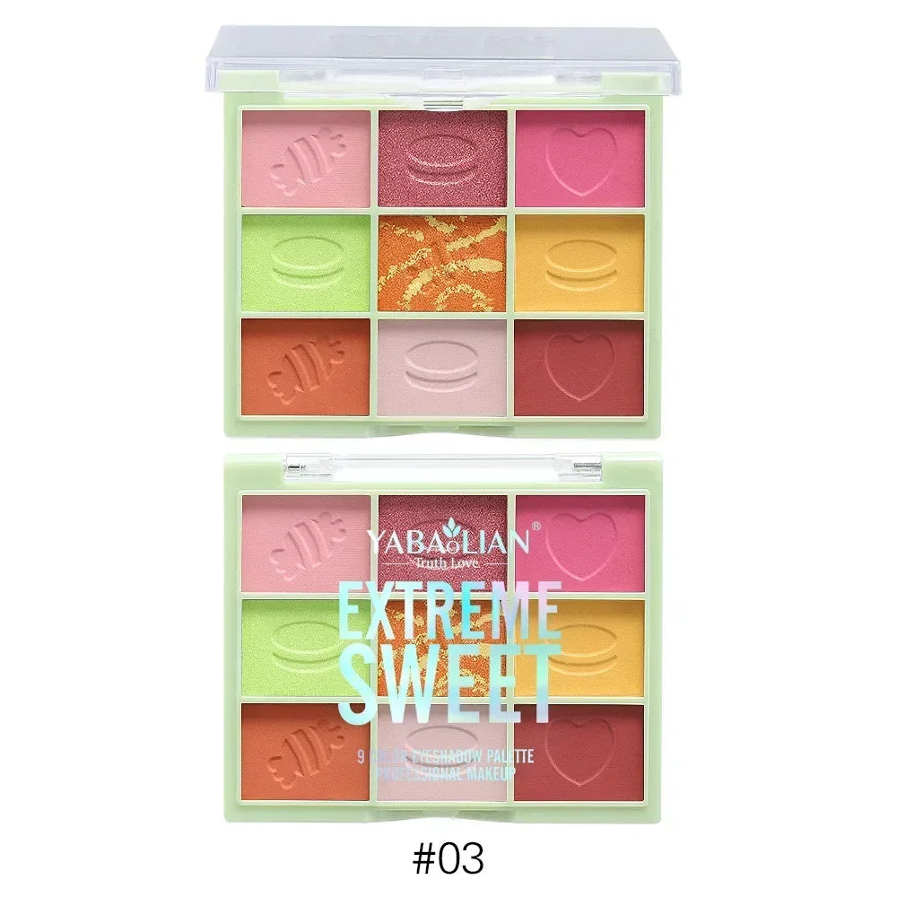 Palette fards à paupières 6/9 couleurs, nacré, mat et pailleté, longue tenue, scintillant, maquillage yeux