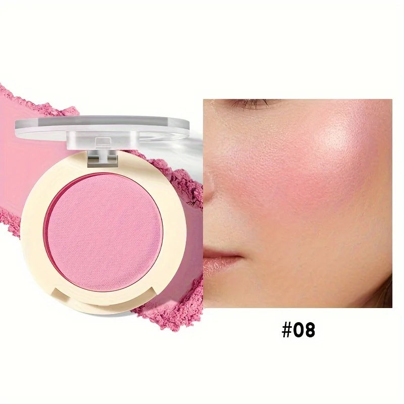 Blush poudre perlée – Illumine le visage, contour et profil, maquillage beauté pour la peau – Rouge longue tenue et waterproof