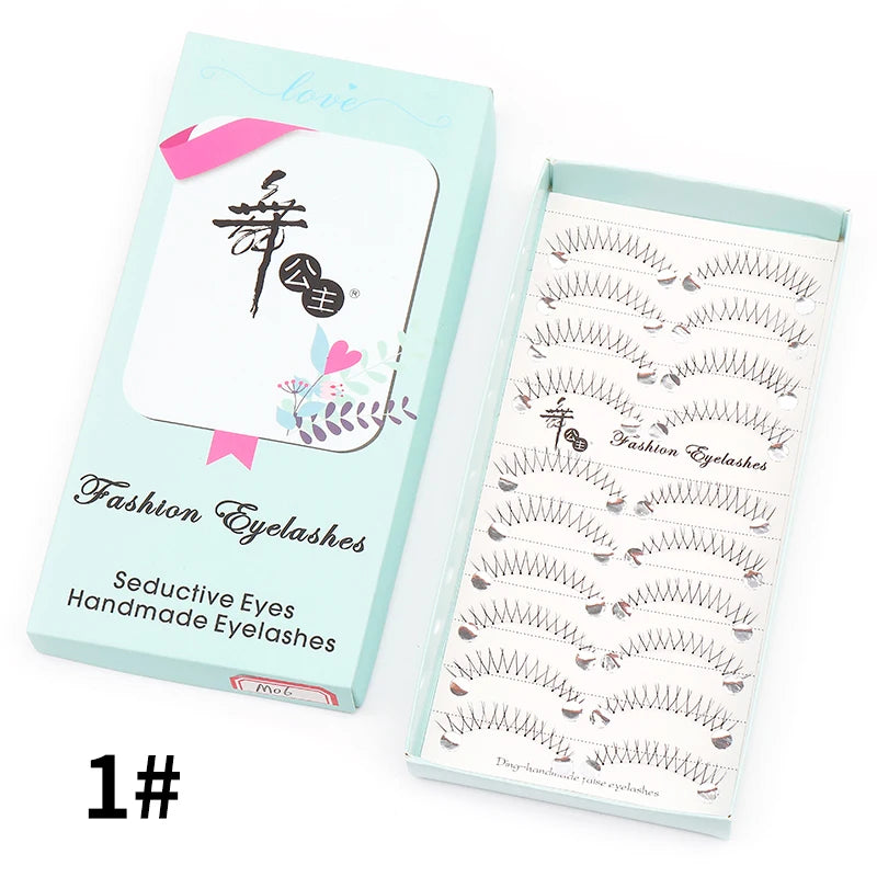 10 paires de cils naturels – Cils manga en bande complète, maquillage – Vente en gros, dropshipping, extensions de cils, faux cils style anime