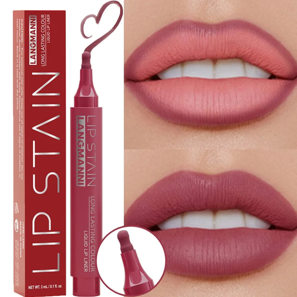 Set 6 Couleurs Crayons à Lèvres Liquides – Longue Tenue, Teintes Nude, Mat, Anti-Transfert, Contour Naturel, Maquillage des Lèvres