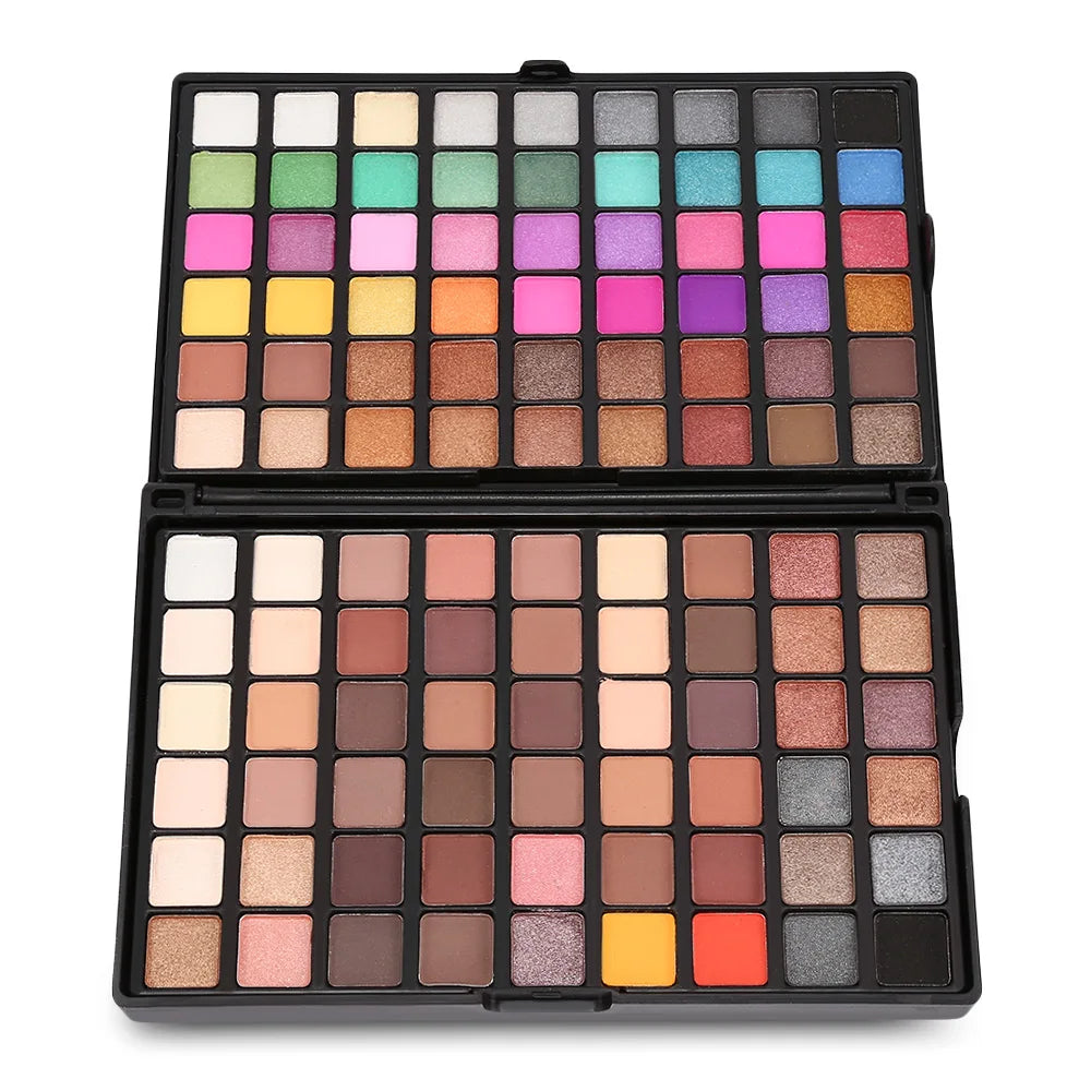 **« Palette 123 couleurs – Fards à paupières mats + 15 blushs et enlumineurs pailletés »**