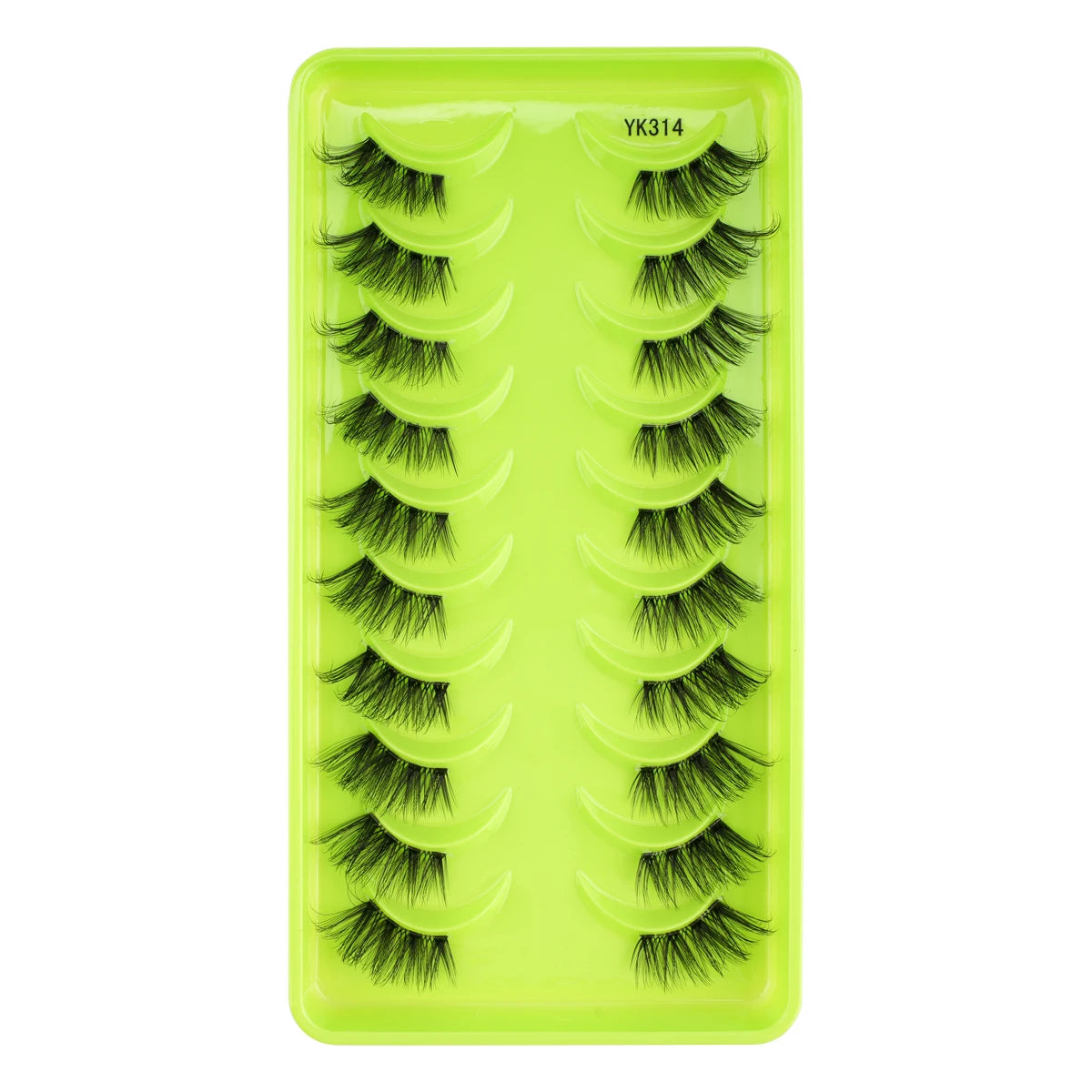 Nouveaux demi-cils – 3 à 10 paires, cils naturels 3D style Cat Eye, tige transparente – Extensions de faux cils pour maquillage