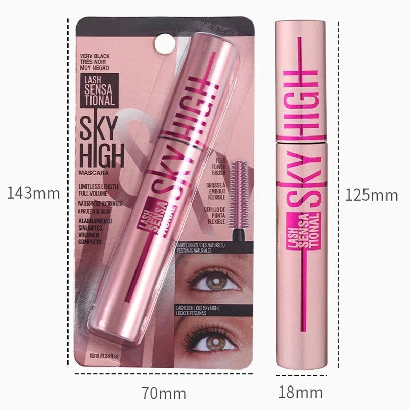 Mascara allongeant waterproof coréen – Cils soyeux et effet extension longue tenue | Couleur noire intense | Maquillage beauté pour femmes