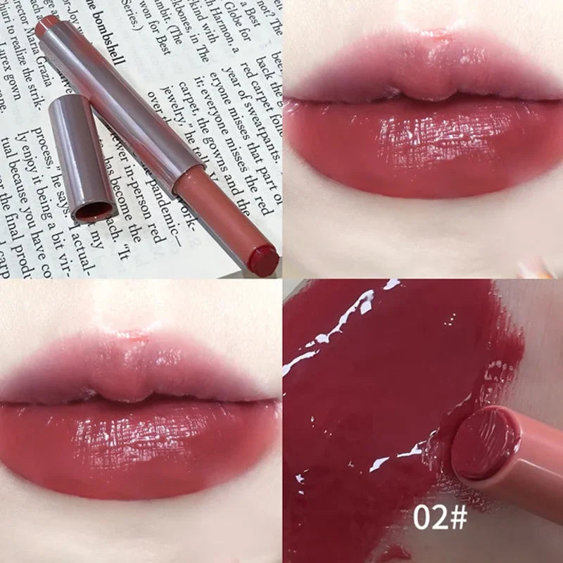 Rouge à Lèvres Gelée Fraise – Hydratant, Gloss Transparent, Non Collant, Teinte Brillante, Maquillage Coréen