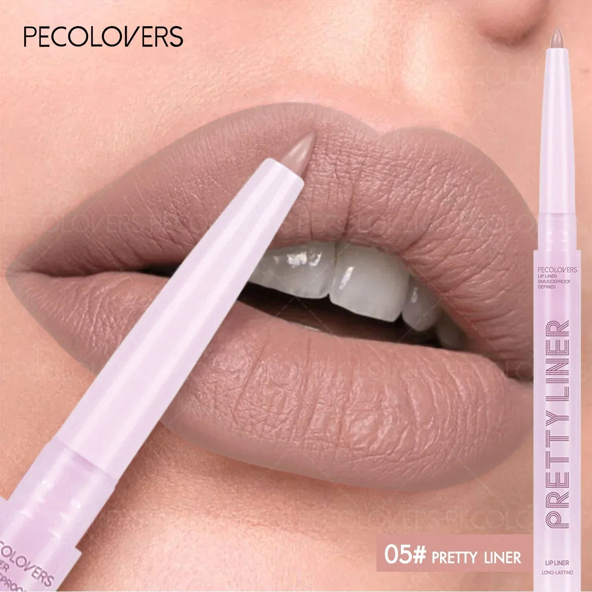 1 Pièce Crayon à Lèvres Nude – Texture Mat, Anti-Transfert, Pratique pour Voyage, Maquillage Quotidien