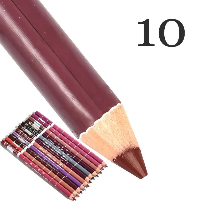 Set 28 Couleurs Crayons à Lèvres Waterproof – Mat, Teintes Nude et Rouge, Longue Tenue, Anti-Transfert, Maquillage des Lèvres pour Femmes, Fête