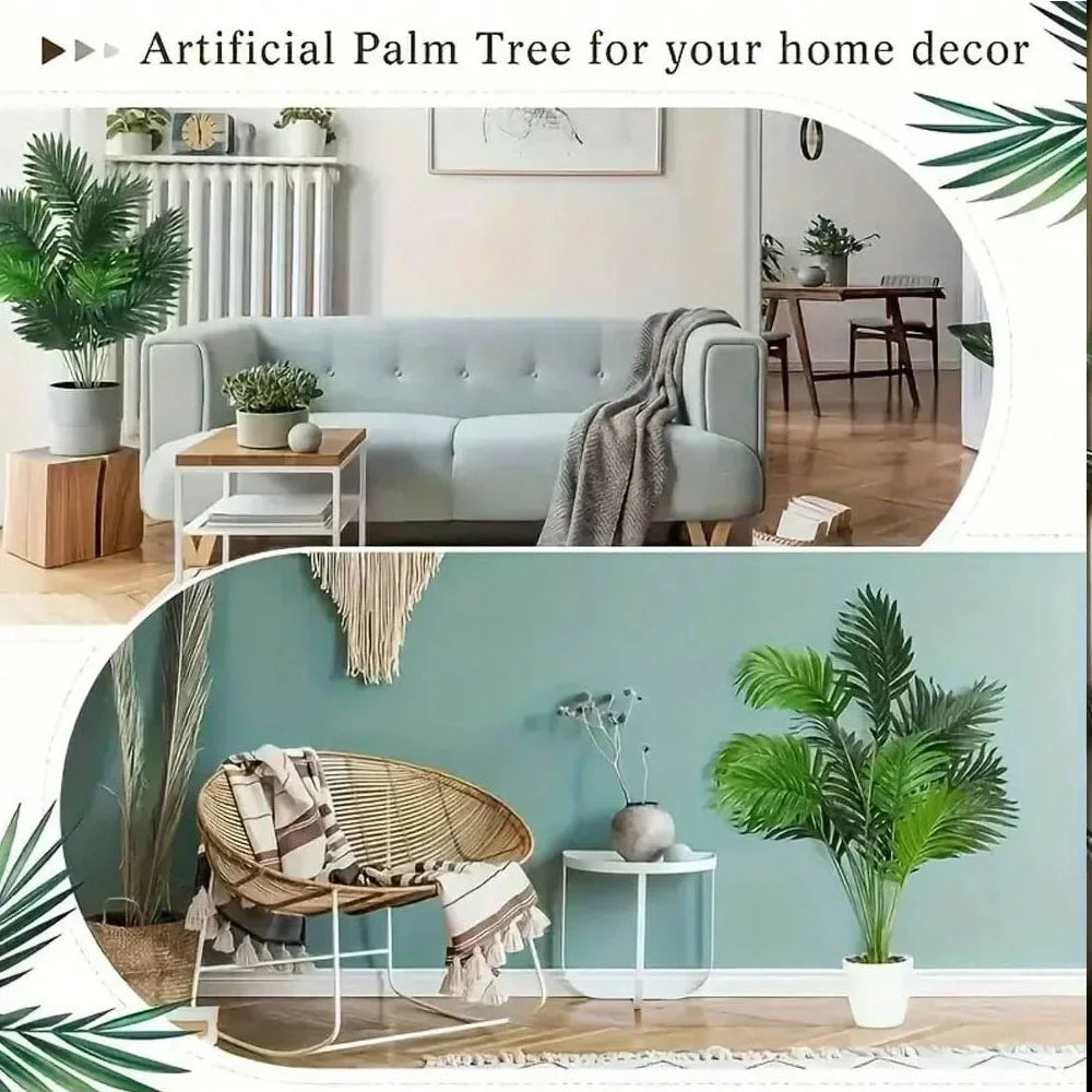 Artificial Areca Palm Plant – Large Realistic Tropical Green Tree