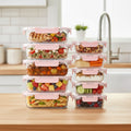 10-Piece Glass Food Storage Container Set – Airtight & Leakproof Lunch Boxes