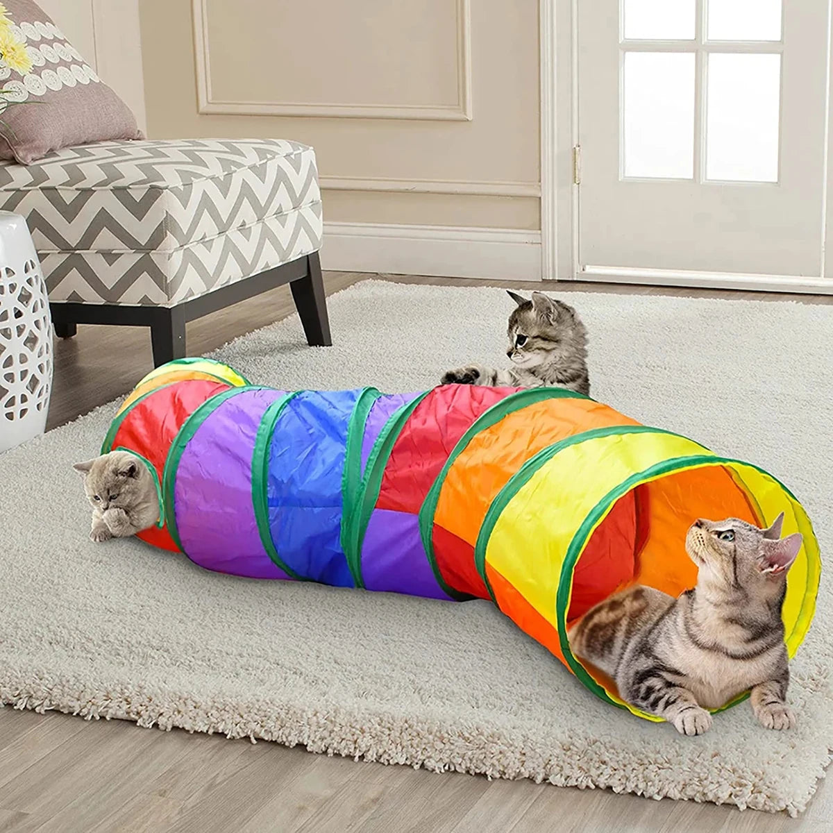 Foldable Cat Tunnel – Interactive Play Tunnel for Cats & Kittens