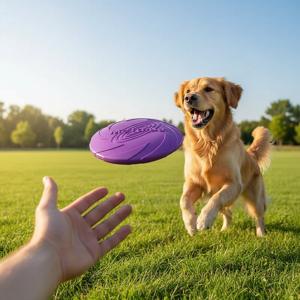 Bite-resistant Dog Flying Disc – Interactive Training & Fetch Toy