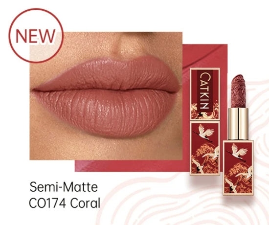 Rouge à Lèvres Velours Mat – Hydratant, Fini Satin, Longue Tenue, Texture Lisse et Crémeuse