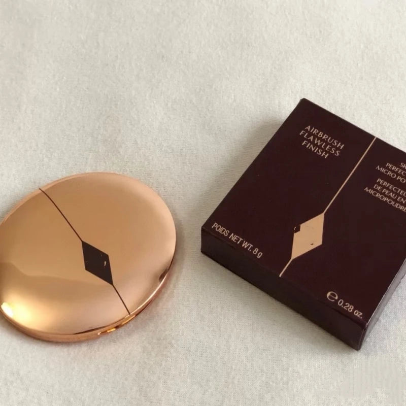 Poudre fixante naturelle – Maquillage féminin, longue tenue, contrôle de l’huile, waterproof, illumine la peau, anti-cernes, portable