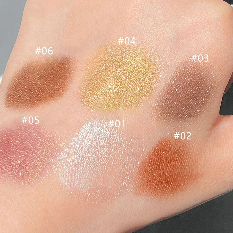 Crayon fards à paupières double embout, scintillant et lumineux, longue tenue, anti-bavures, effet nacré, stick maquillage