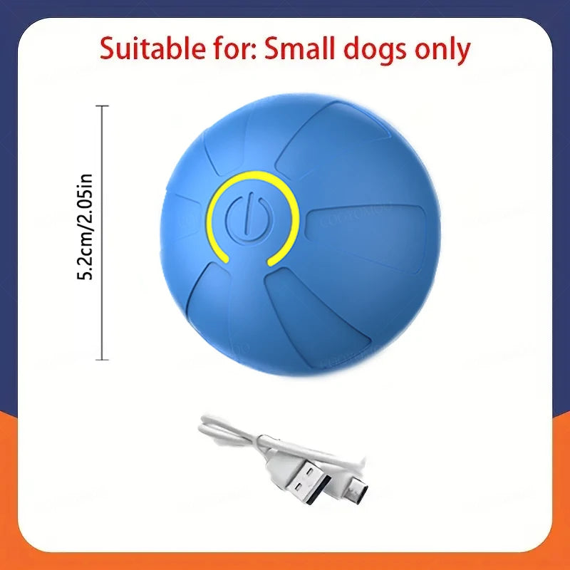 Smart Automatic Rolling Dog Ball – USB Rechargeable Interactive Pet Toy