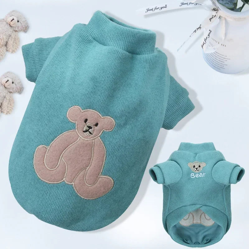 Winter Fleece Pet Sweatshirt – Warm Jacket for Dogs & Cats