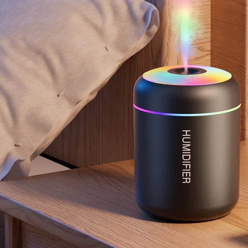 Mini USB Aroma Diffuser – 180ML Essential Oil Humidifier for Car, Home & Bedroom