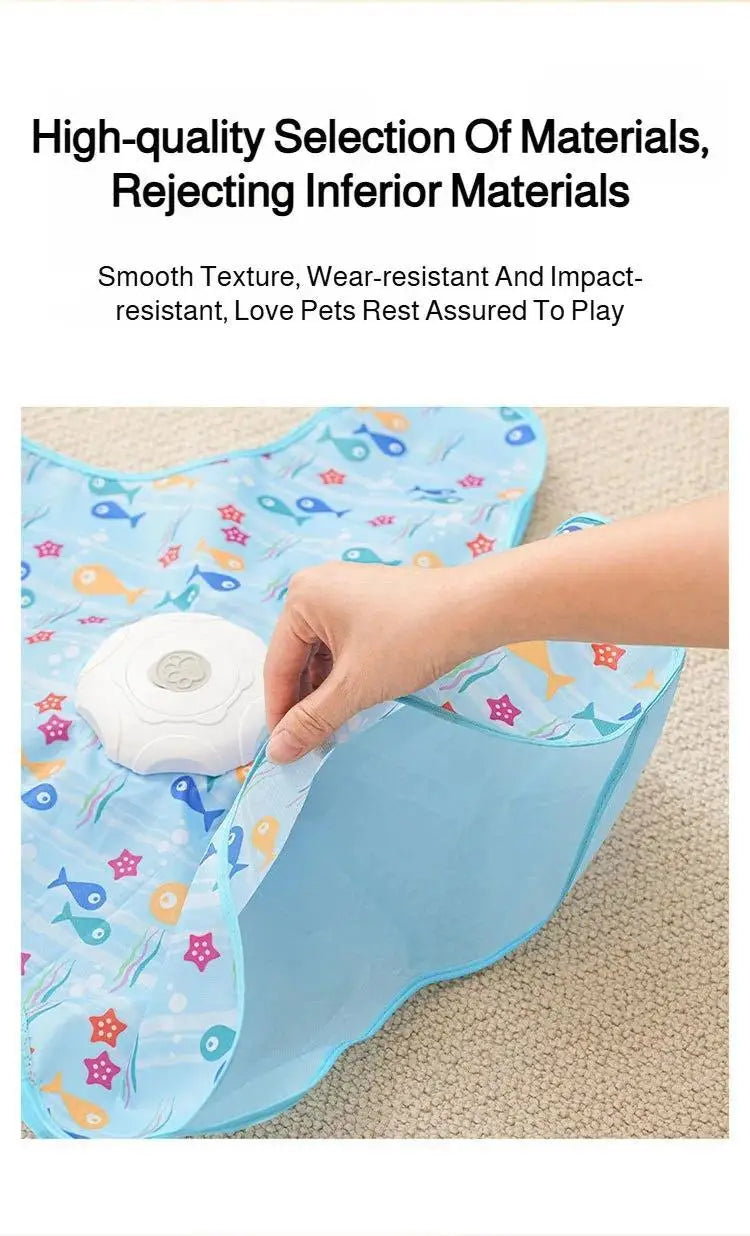 Interactive Hide & Seek Cat Toy with Motion-Activated Squeaky Mouse & Hidden Feathers