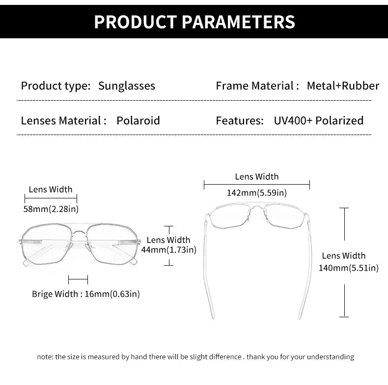 « Lunettes de soleil homme – Polarisées, style aviateur luxe »
