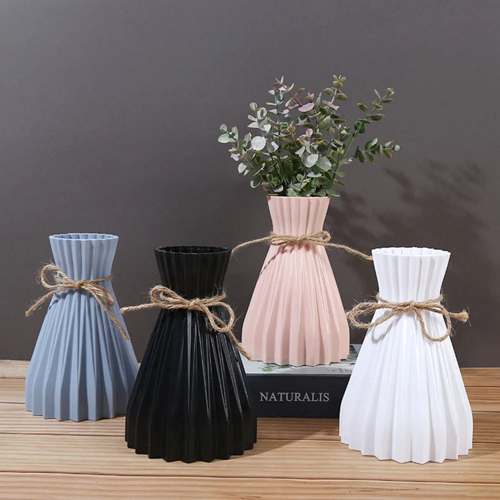 Creative Origami Vase – Modern Pleated Flower Vase for Home Decor