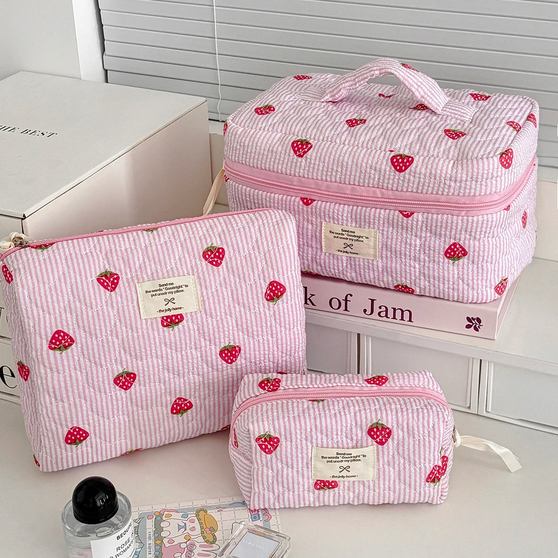 Floral Cosmetic Travel Bag