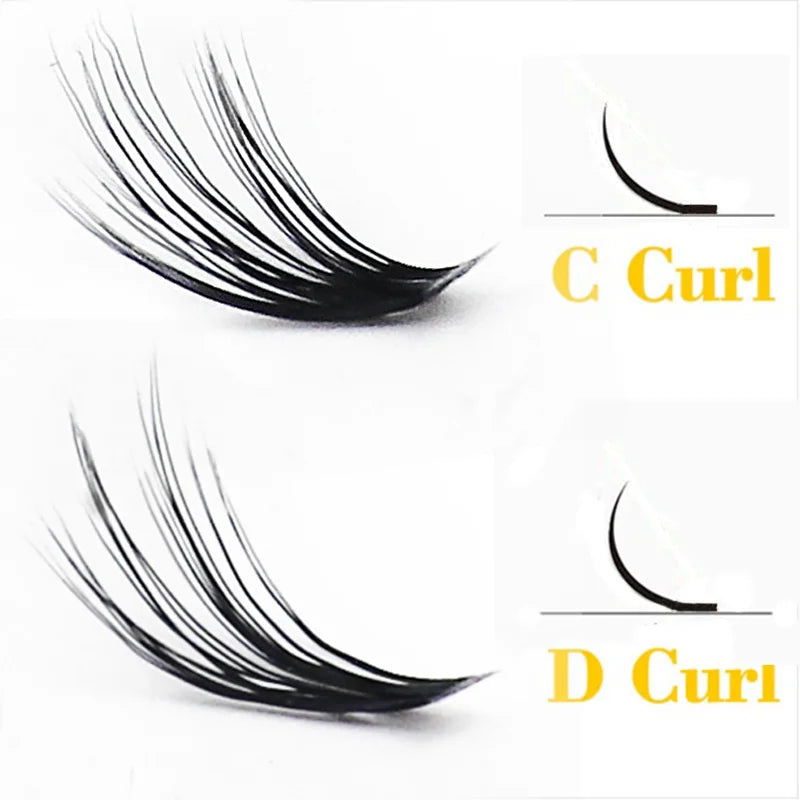 Cils en vison 20D/30D – 1 boîte/60 grappes, extensions de cils naturels 3D russes, cils individuels en grappes – Outils de maquillage