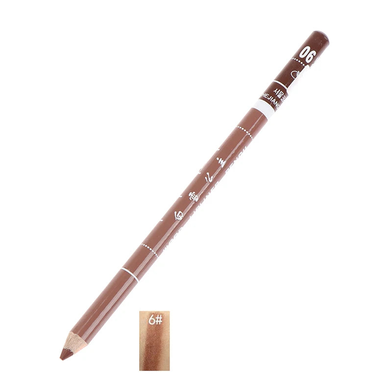 Crayon à Lèvres Professionnel en Bois – Waterproof, Doux, Longue Tenue, Maquillage pour Femmes, 28 Couleurs