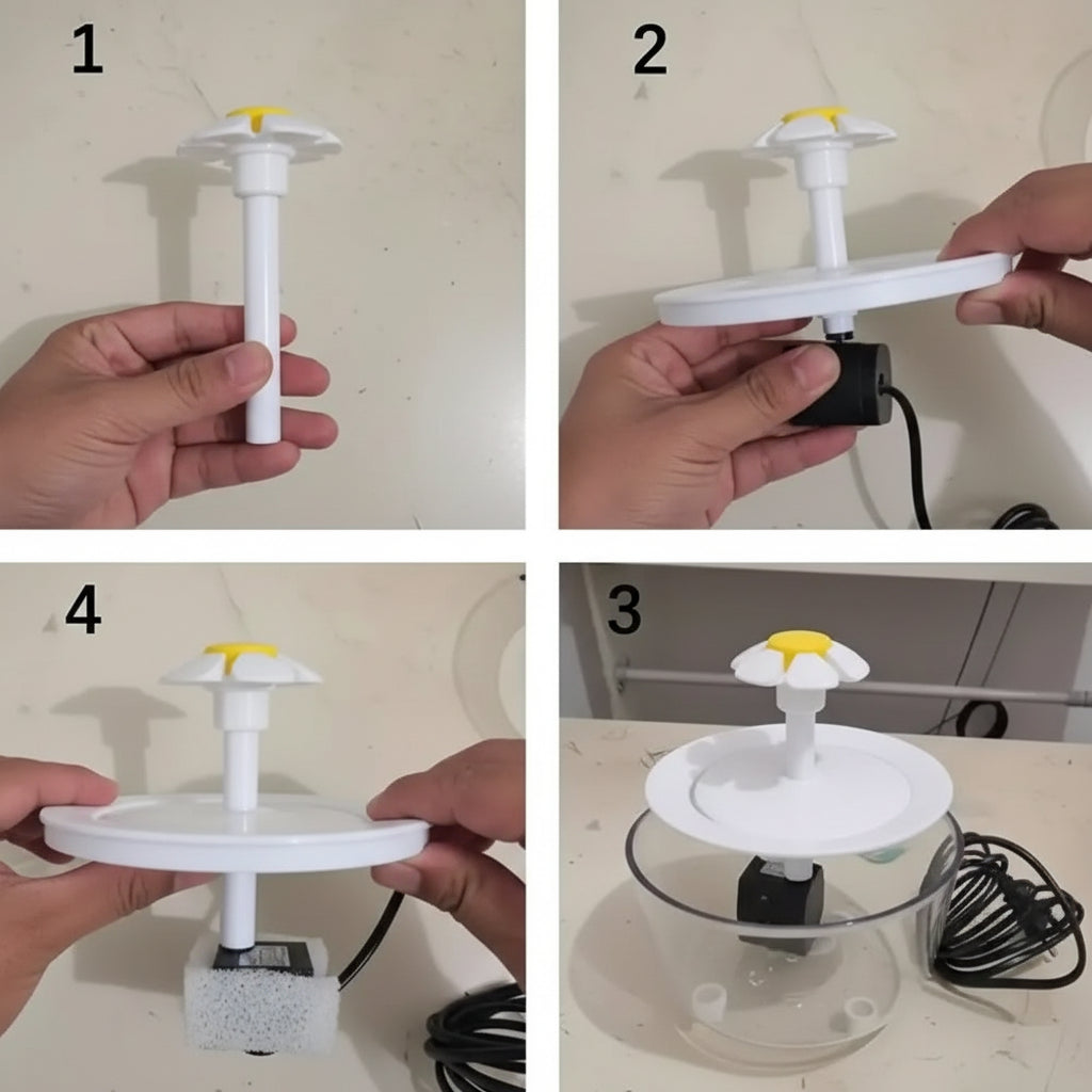 Pets Water Fountain Auto Filter USB Electric Mute Cat Drinker Bowl 1200mL Recirculate Filtring Drinker for Cats Water Dispenser