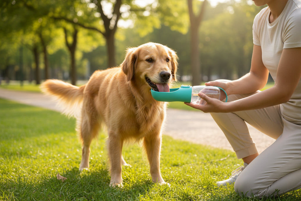 Portable Dog Water Bottle – Leakproof Travel Water Dispenser for Pets