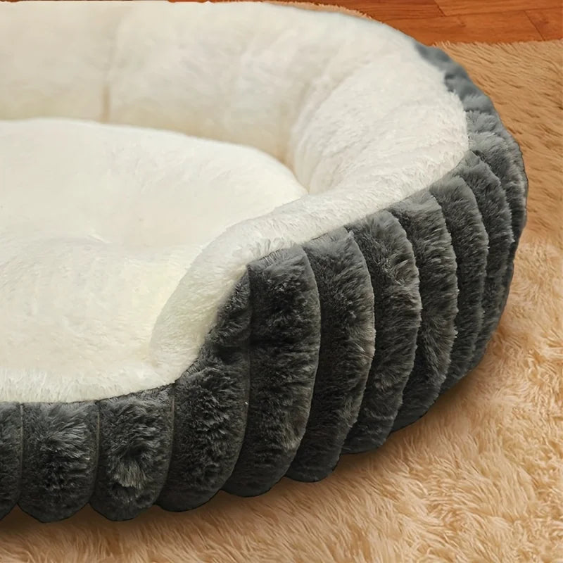 Jumbo Plush Pet Sofa Bed – Soft Washable Bed with Supportive Backrest