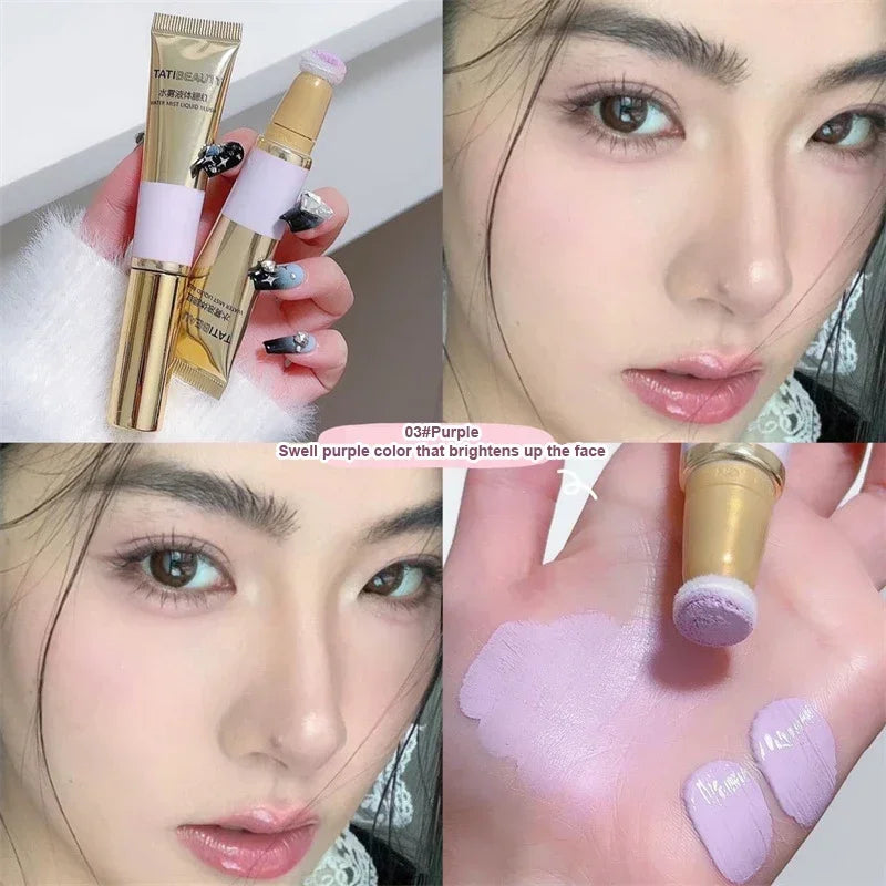 Blush Liquide Velours Mat — Pigment pour le Visage, Longue Tenue, Effet Naturel, Crème pour Joues, Teinte Rose Pêche, Maquillage Coréen